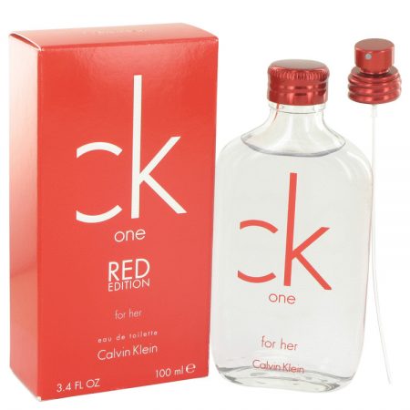 CK One Red by Calvin Klein Eau De Toilette Spray 100ml for Women by 