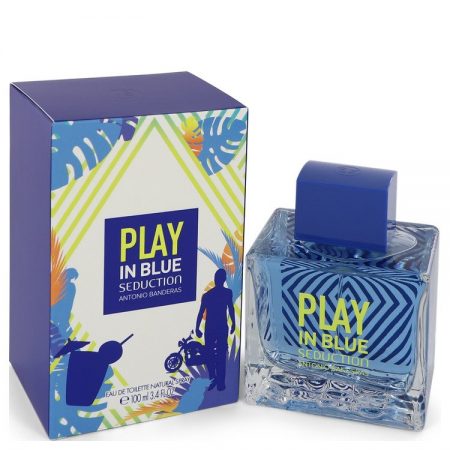 Play in Blue Seduction by Antonio Banderas Eau De Toilette Spray 100ml for Men by 