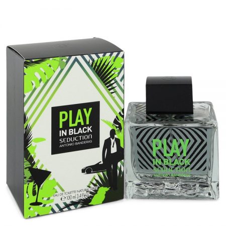 Play in Black Seduction by Antonio Banderas Eau De Toilette Spray 100ml for Men by 