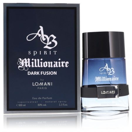 Spirit Millionaire Dark Fusion by Lomani Eau De Parfum Spray 100ml for Men by 