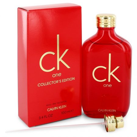 CK ONE by Calvin Klein Eau De Toilette Spray (Unisex Red Collector’s Edition) 100ml for Men by 