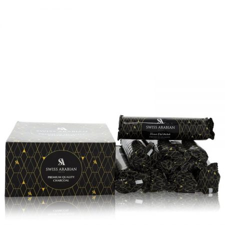 Swiss Arabian Premium Quality Charcoal by Swiss Arabian 80 pieces of Premium Charcoal Briquettes 33 mm for Men by 