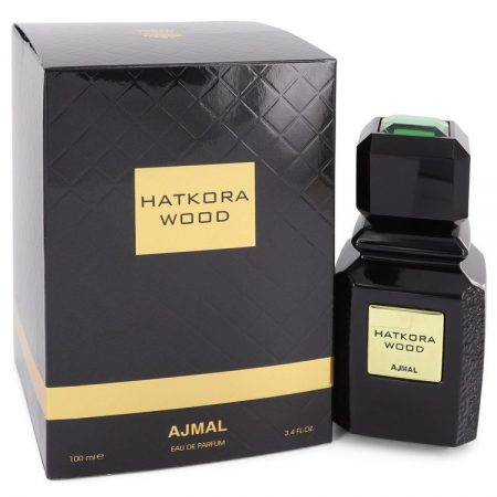 Hatkora Wood by Ajmal Eau De Parfum Spray (Unisex )unboxed 100ml for Men by 